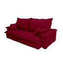 Ver imagem 2 de Sofá Retrátil e Reclinável Paris 2.00m Super Pillow - Vinho
