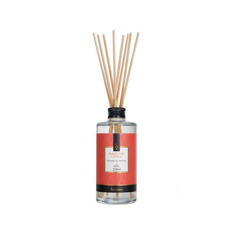 Refil Difusor De Varetas 250 Ml - Maça Com Canela