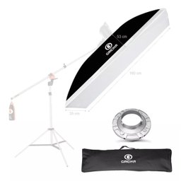 Softbox Strip Light 35x160cm Encaixe Bowens sem Grid Greika - 3