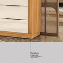 Ver imagem 7 de Cômoda Giardino 6 Gavetas Cinamon/off White - Demóbile