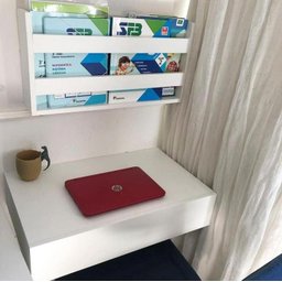 Penteadeira Suspensa Porta Maquiagem com Divisória 60cm - 3