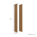 Ver imagem 3 de Painel Lateral para Geladeira 230cm Organic Marrom/Nature