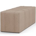 Ver imagem 6 de Puff Decorativo Living Sala de Estar 160 cm Roma W01 Linho Bege Escuro - Lyam Lyam Decor