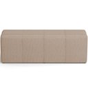 Ver imagem 3 de Puff Decorativo Living Sala de Estar 160 cm Roma W01 Linho Bege Escuro - Lyam Lyam Decor
