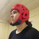 Ver imagem 6 de Capacete Protetor de Cabeça Lutas Artes Marciais Mma Boxe Karate Mhuay Thay Karate Judo Taekwondo Ki