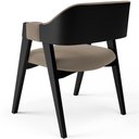 Ver imagem 6 de Cadeira para Sala de Jantar Estar Living Estofada Suran L02 Preto Bouclê Bege - Lyam Decor
