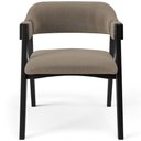 Ver imagem 3 de Cadeira para Sala de Jantar Estar Living Estofada Suran L02 Preto Bouclê Bege - Lyam Decor