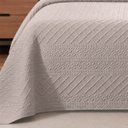 Ver imagem 3 de Colcha Matelassê - Queen Size - Madison 3D - Bege - Dupla Face - c/ Porta Travesseiros - Rozac