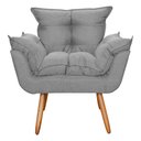 Ver imagem 2 de Poltrona Decorativa Opalla Cinza - Malta Decor