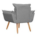 Ver imagem 3 de Poltrona Decorativa Opalla Cinza - Malta Decor