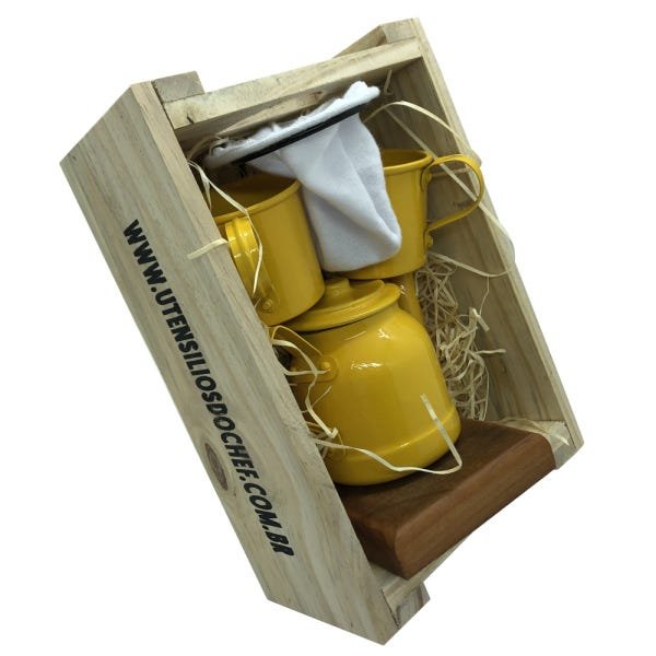 Kit de Café Individual - Amarelo - Demolição com engradado - 1