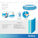 Ver imagem 2 de Piscina Inflável Grande Redonda Fast Set 3.800l Bestway