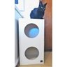 Arranhador para Gatos Double Box Vertical Toth Pet em MDF 15mm Branco - 8