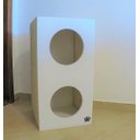 Ver imagem 2 de Arranhador para Gatos Double Box Vertical Toth Pet em MDF 15mm Branco