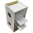 Ver imagem 2 de Arranhador para Gatos Scuti Toth Pet em MDF 15mm Branco e Sisal