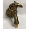 Torneira Parede Oratorio Golfinho Bronze Ouro Velho Antigo - 3