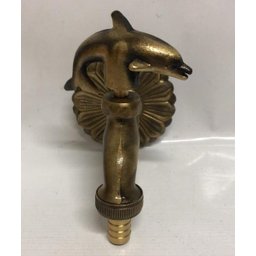 Torneira Parede Oratorio Golfinho Bronze Ouro Velho Antigo - 4 Torneira Parede Oratorio Golfinho Bronze Ouro Velho Antigo - 4