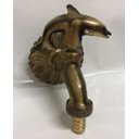 Ver imagem 3 de Torneira Parede Oratorio Golfinho Bronze Ouro Velho Antigo