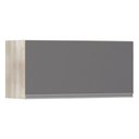 Ver imagem 1 de Armário Basculante 80cm 1 Porta Lis Legno Crema C/Cinza Pu