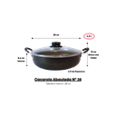 Ver imagem 4 de Caçarola Abaulada Antiaderente Nº 28 com Tampa de Vidro - Prepare refeições incríveis Luz Nobre Pret