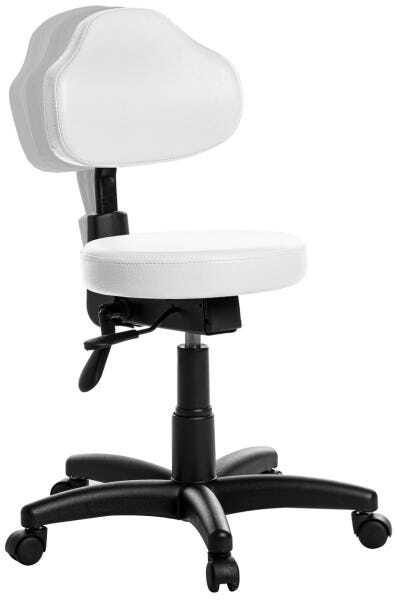 Cadeira Mocho Plus Giratória Ergonômica Rv - Branco - 1