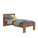 Ver imagem 1 de Cama de Solteiro para Colchões de 190x90cm Los Angeles Nogal Cm092 Art In Móveis