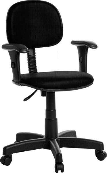 Cadeira de Escritório Secretária com Braços Rj - 1