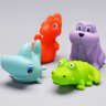 4 Brinquedos Animais Aquáticos Mordedor Macio Bebê +3 Meses - 3