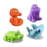 4 Brinquedos Animais Aquáticos Mordedor Macio Bebê +3 Meses - 2