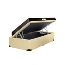 Ver imagem 1 de Cama Box Baú Solteiro Colchão Top Line Mola Bonnel + Box Sintético Bege Serra Negra 63x88x188