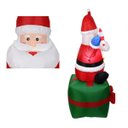 Ver imagem 7 de Papai Noel Natal Decoração Natalina Caixa Presente Inflavel 1 Metro e 80cm