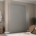 Ver imagem 1 de Persiana Vertical Tecido Kit 02 1,20 X 2,00 (2,40x2,00) - Cores:cinza