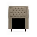 Ver imagem 2 de Kit Cabeceira Geovana com Calçadeira Baú Mirage Queen 160cm:bege