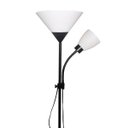 Ver imagem 1 de Luminária Abajur Chão duo floor pedestal Articulada Metal Lustre Coluna 1,72m