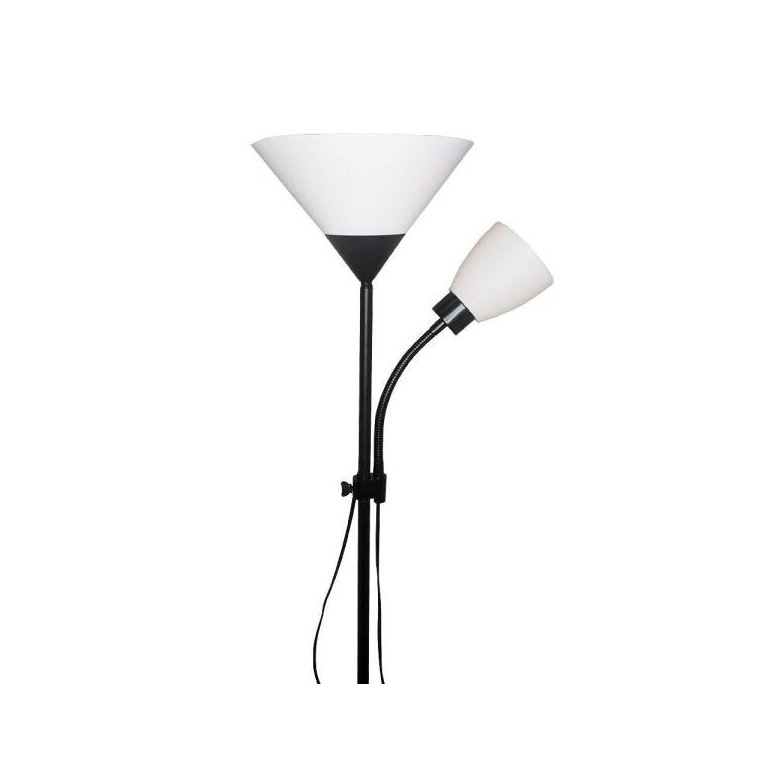 Luminária Abajur Chão duo floor pedestal Articulada Metal Lustre Coluna 1,72m