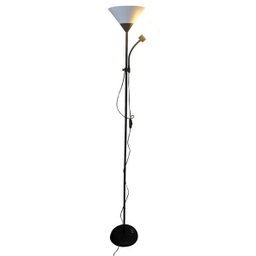 Luminária Abajur Chão duo floor pedestal Articulada Metal Lustre Coluna 1,72m - 2