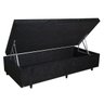 Cama Box Baú Solteiro Colchão Espuma D33 + Box Suede Preto Serra Negra 56x88x188 - 4