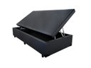 Ver imagem 4 de Cama Box Baú Solteiro Colchão Top Line Mola Bonnel + Box Sintético Preto Serra Negra 63x88x188