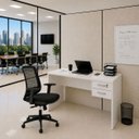 Ver imagem 5 de Kit Mesa de Escritório 120x60cm com Gaveta + Cadeira Netflex