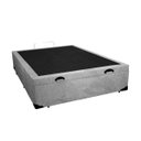 Ver imagem 4 de Cama Box Baú Casal Colchão Top Line Mola Bonnel + Box Baú Suede Cinza Serra Negra 62x138x188