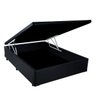 Cama Box Baú Casal Colchão Top Line Mola Bonnel + Box Baú Sintético Preto Serra Negra 62x138x188 - 3