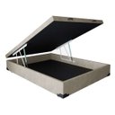 Ver imagem 3 de Cama Box Baú Casal Colchão Molas Ensacadas + Box Suede Bege Serra Negra 68x138x188