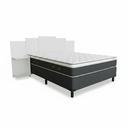 Ver imagem 4 de Cabeceira Torino Casal Queen 100% MDF Ajustável 2 Mesas de Cabeceiras Integrados - Branco