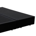 Ver imagem 2 de Base Box Bipartido Casal Sintético Preto 38x138x188 Serra Negra