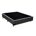 Ver imagem 1 de Base Box Casal Sintético Cinza 38x138x188 Serra Negra