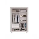 Ver imagem 3 de Guarda Roupa 2 Portas 2 Gavetas Panamá Salleto Branco