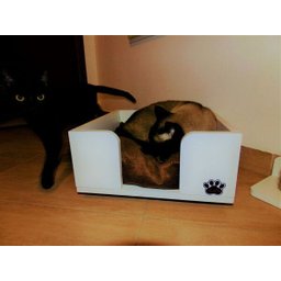 Cama para Gatos Candy Toth Pet em MDF 15mm cantos arredondados Branca - 5
