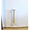 Ver imagem 3 de Arranhador para Gatos Polidance Cat da Toth Pet 65cm: Sisal, PVC e MDF Branco