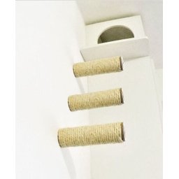 Arranhador de Parede para Gatos Toth Pet Prateleira Central Queen Branco - Kit 3 peças - 3