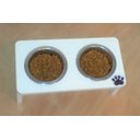 Ver imagem 4 de Comedouro Cat para Gatos, Tigelas em Inox e MDF 15mm Branco